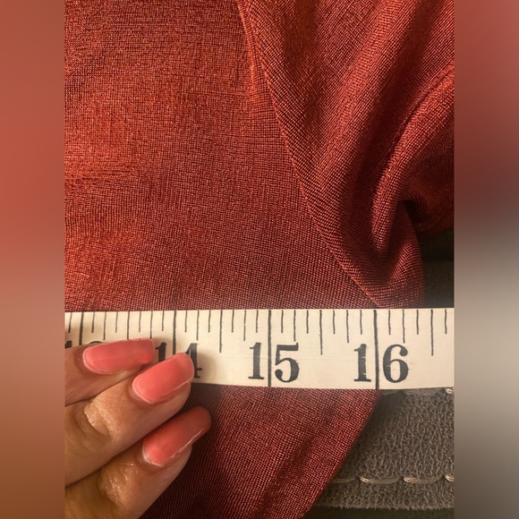 WILD FABLE Burgundy button down cinched dress - Picture 3 of 6